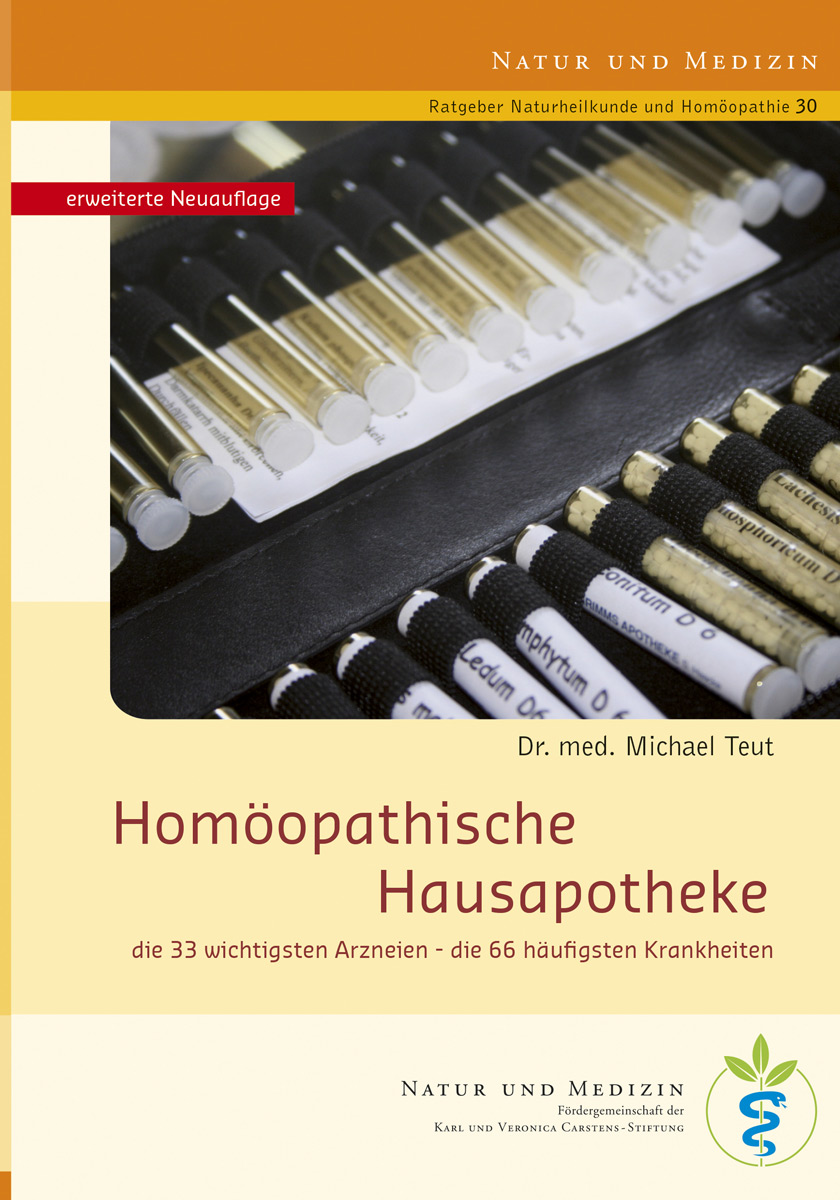 KVC Verlag - Homöopathische Hausapotheke Cover Homöopathische Hausapotheke, Die 33 wichtigsten Arzneien – die 66 häufigsten Krankheiten