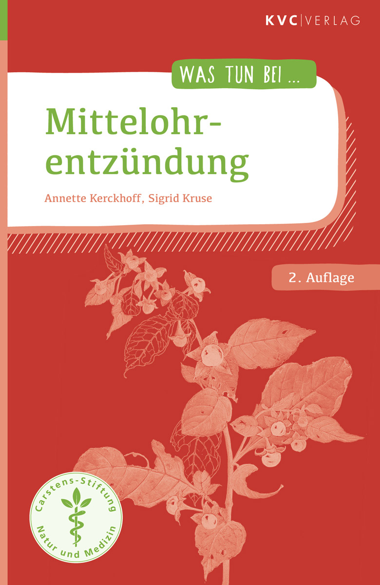 KVC Verlag - Mittelohrentzündung Buchcover Mittelohrentzündung, Homöopathie und Naturheilkunde