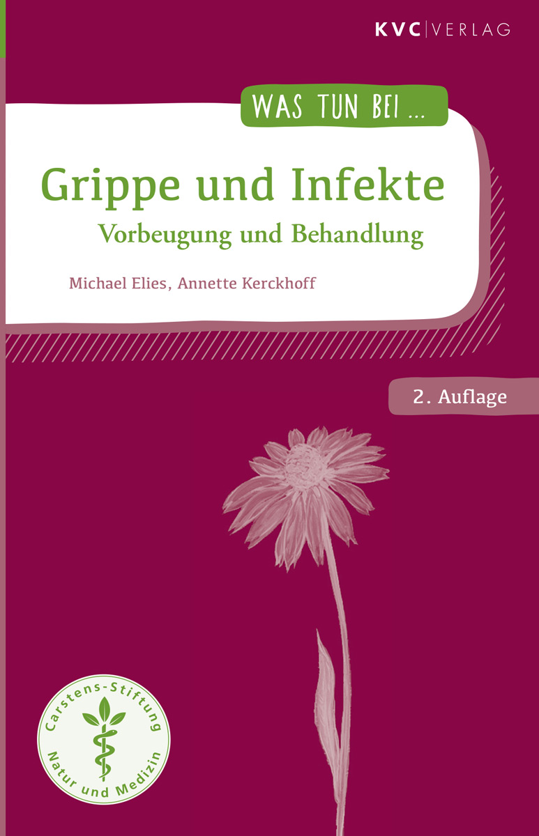 KVC Verlag - Grippe und Infekte – Vorbeugung und Behandlung Buchcover Grippe und Infekte, Naturheilkundliche Selbsthilfemaßnahmen