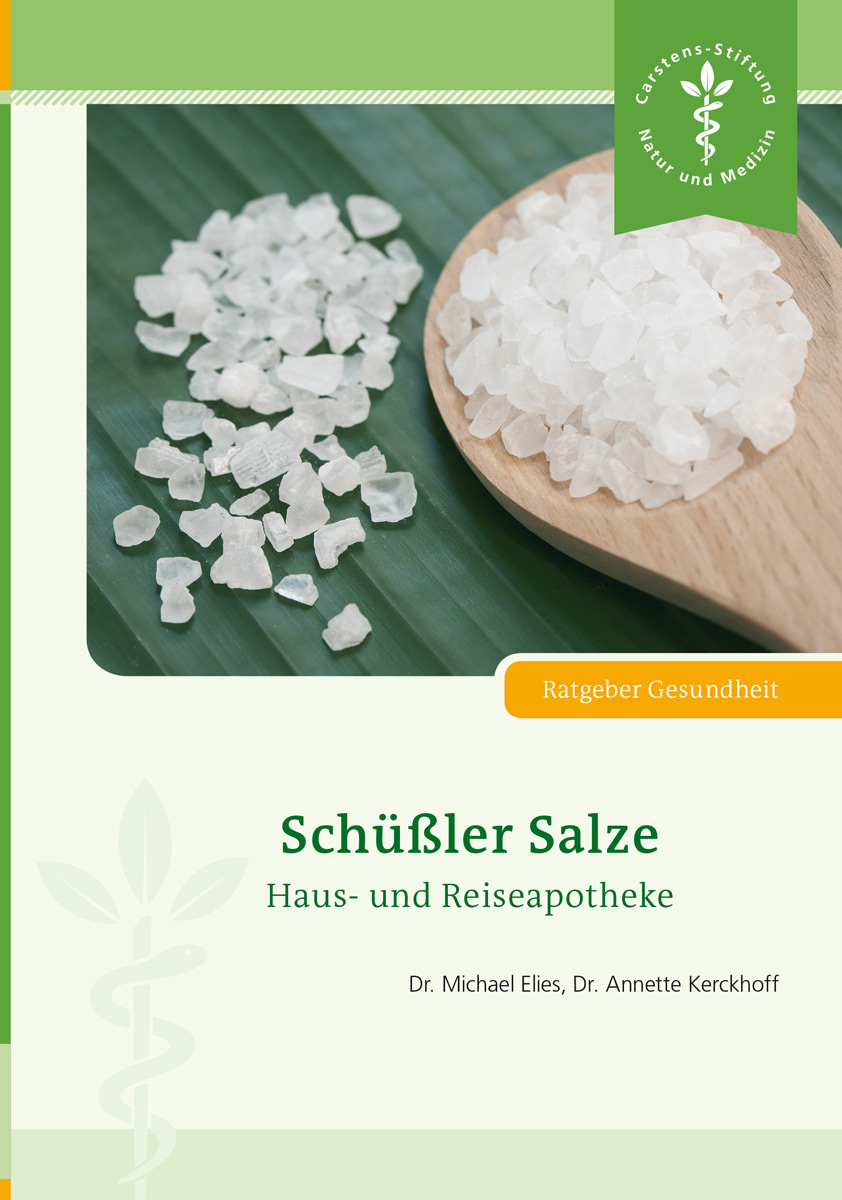 KVC Verlag - Schüßler Salze Cover Schüßler Salze, Haus- und Reiseapotheke
