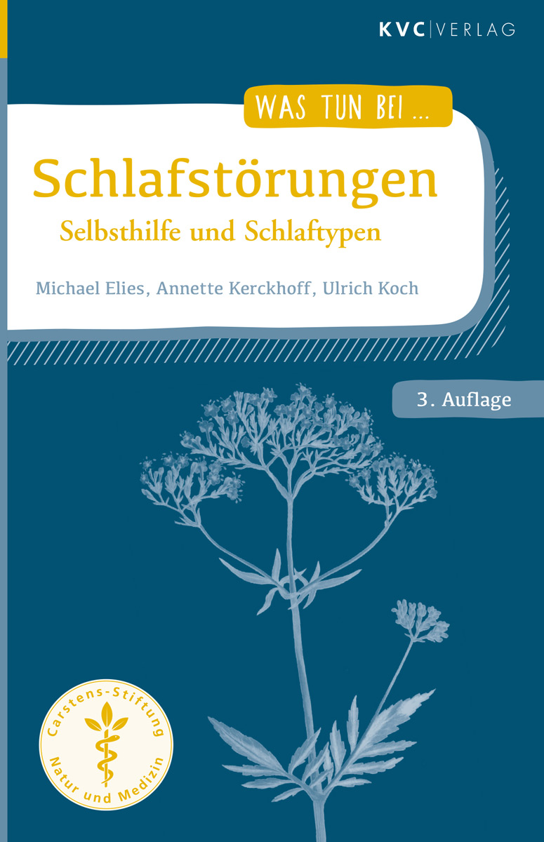 KVC Verlag - Schlafstörungen – Selbsthilfe und Schlaftypen Buchcover Schlafstörungen, TCM, Homöopathie, Selbsthilfe